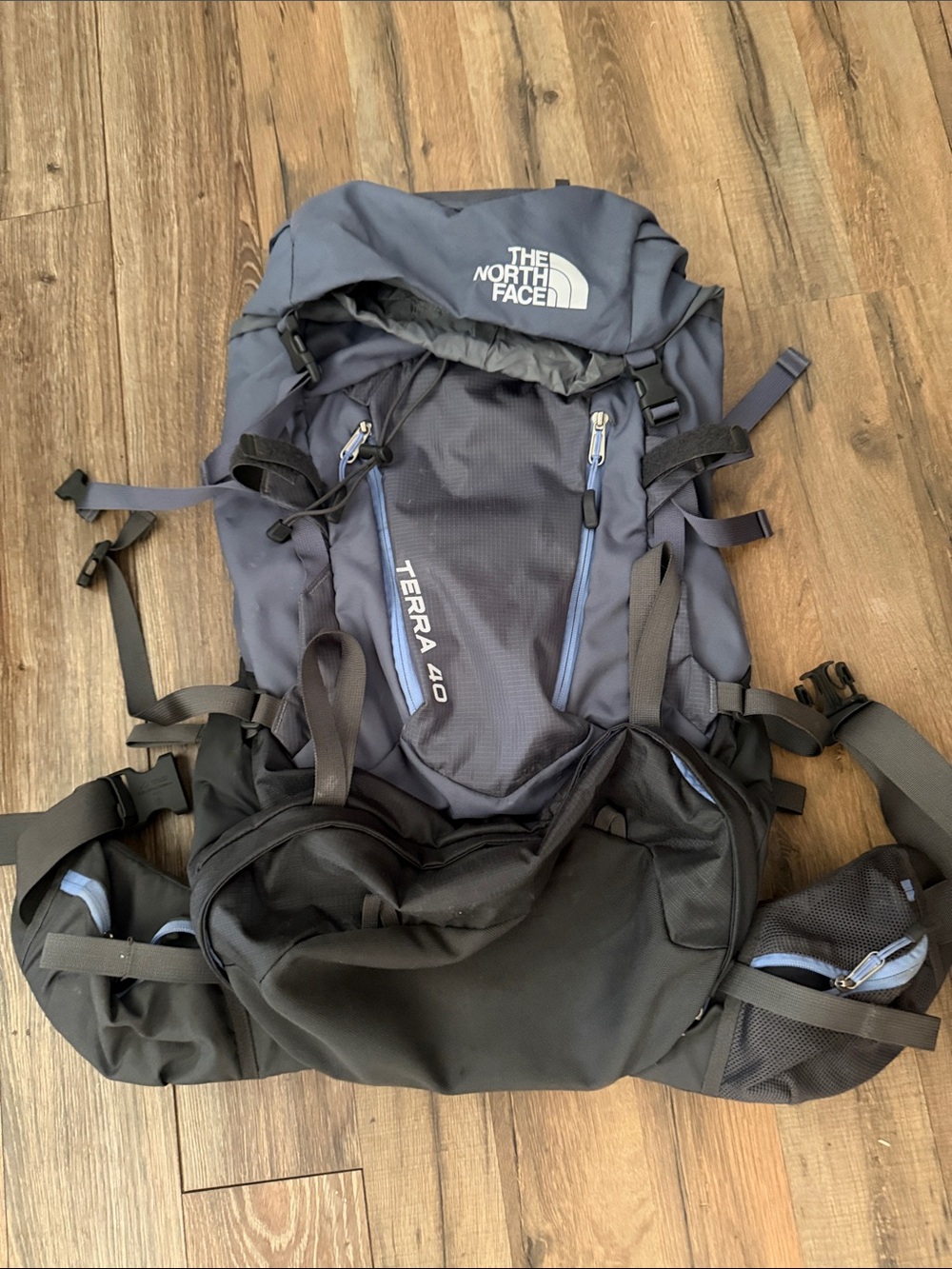 The North Face Terra 40 Backpack in Gray and Black